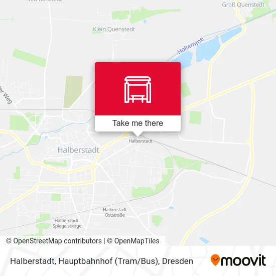 Карта Halberstadt, Hauptbahnhof (Tram / Bus)