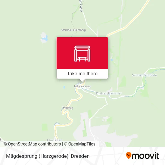 Карта Mägdesprung (Harzgerode)