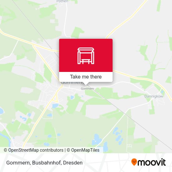 Карта Gommern, Busbahnhof