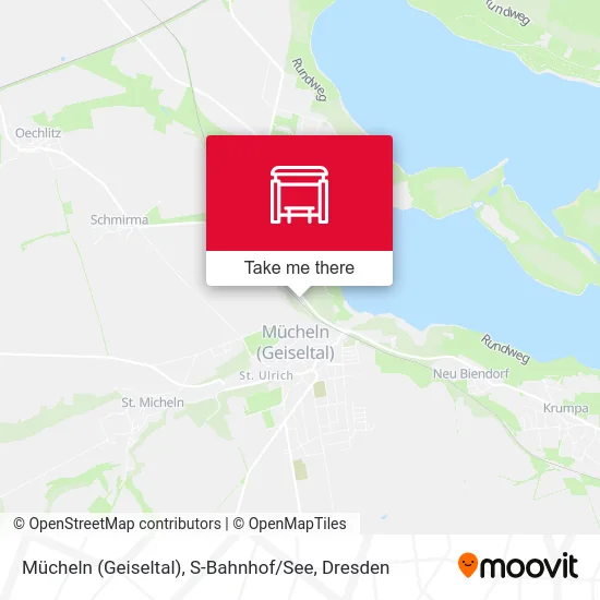 Карта Mücheln (Geiseltal), S-Bahnhof / See