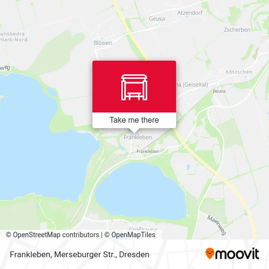 Карта Frankleben, Merseburger Str.