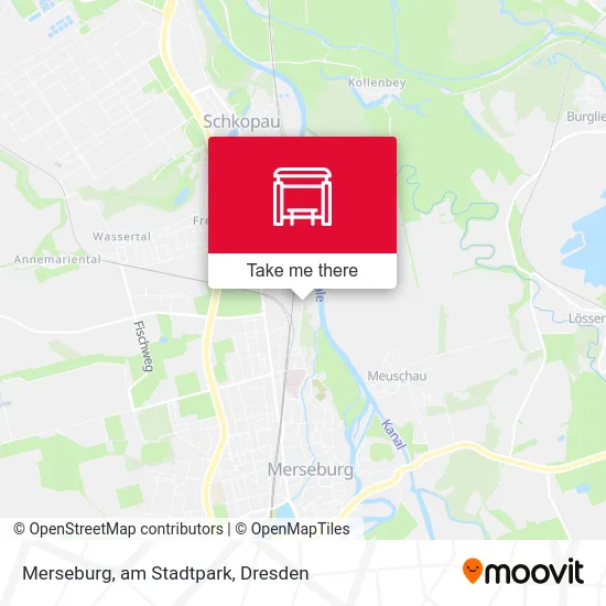 Карта Merseburg, am Stadtpark