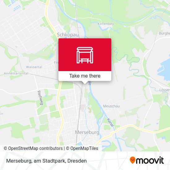 Карта Merseburg, am Stadtpark