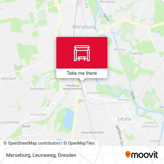 Карта Merseburg, Leunaweg