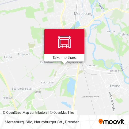 Карта Merseburg, Süd, Naumburger Str.