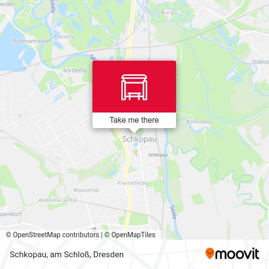 Карта Schkopau, am Schloß
