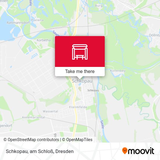 Карта Schkopau, am Schloß