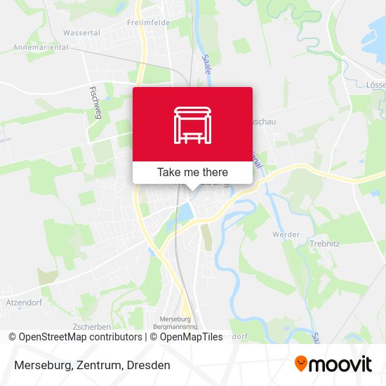 Карта Merseburg, Zentrum