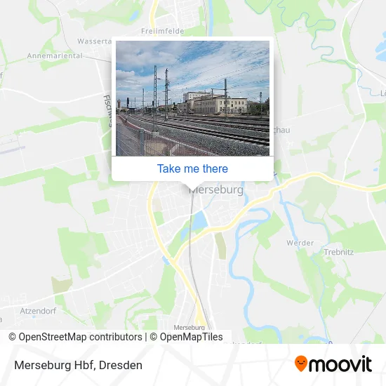Merseburg Hbf map