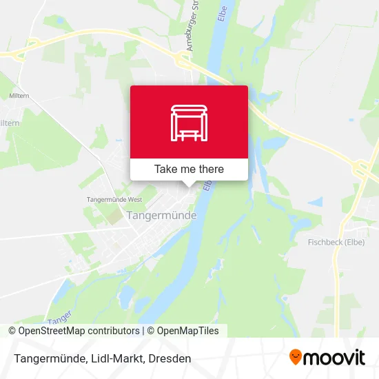 Карта Tangermünde, Lidl-Markt