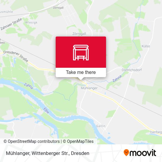 Карта Mühlanger, Wittenberger Str.