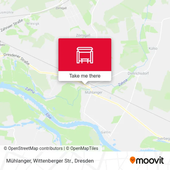Карта Mühlanger, Wittenberger Str.