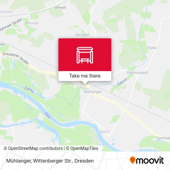 Карта Mühlanger, Wittenberger Str.