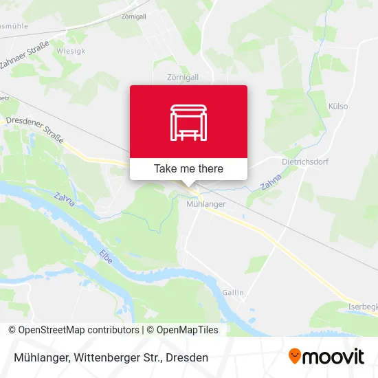 Карта Mühlanger, Wittenberger Str.