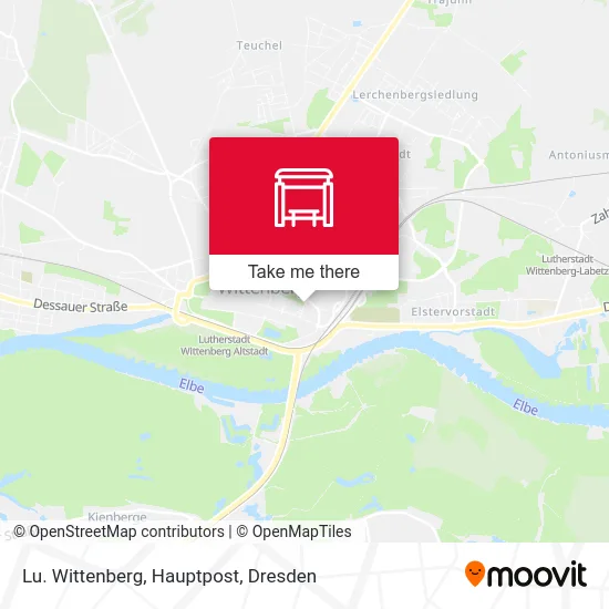 Карта Lu. Wittenberg, Hauptpost