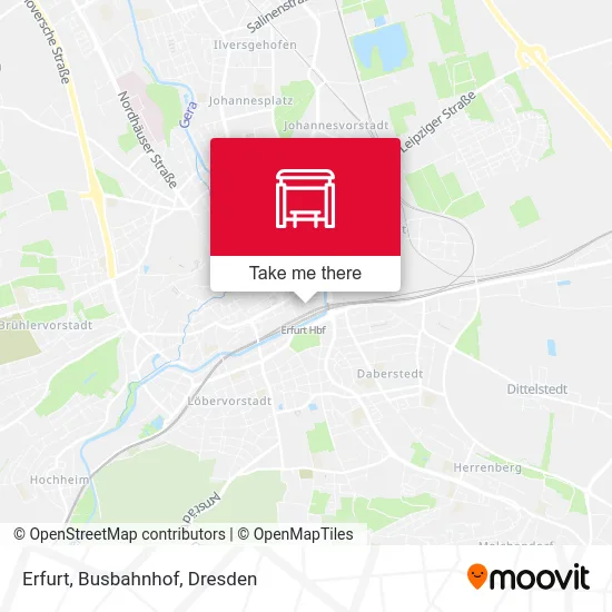 Карта Erfurt, Busbahnhof