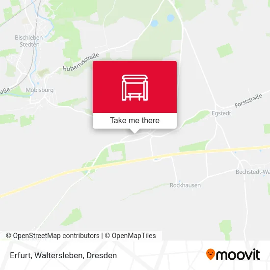 Карта Erfurt, Waltersleben