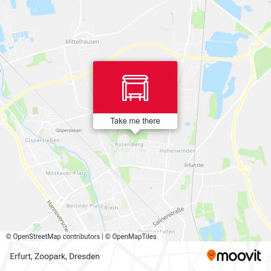 Карта Erfurt, Zoopark