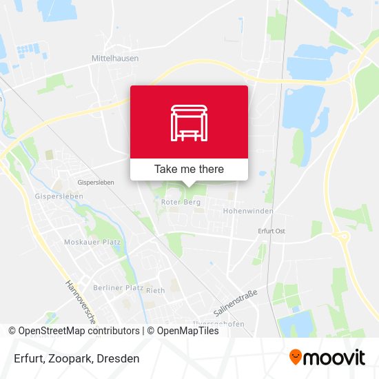 Карта Erfurt, Zoopark