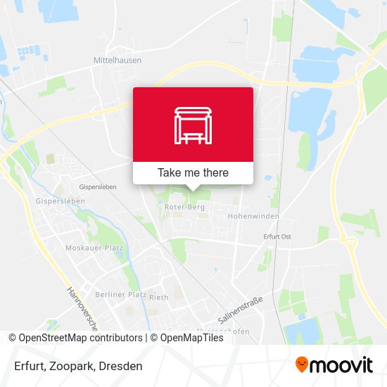 Карта Erfurt, Zoopark