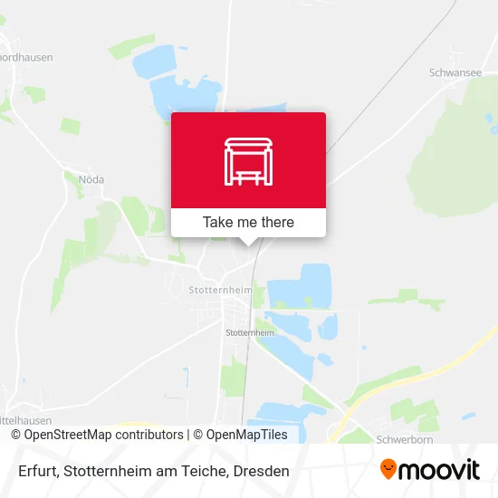 Карта Erfurt, Stotternheim am Teiche