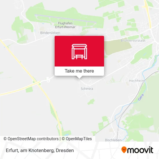 Карта Erfurt, am Knotenberg