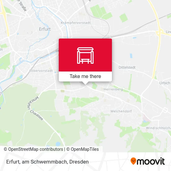 Карта Erfurt, am Schwemmbach