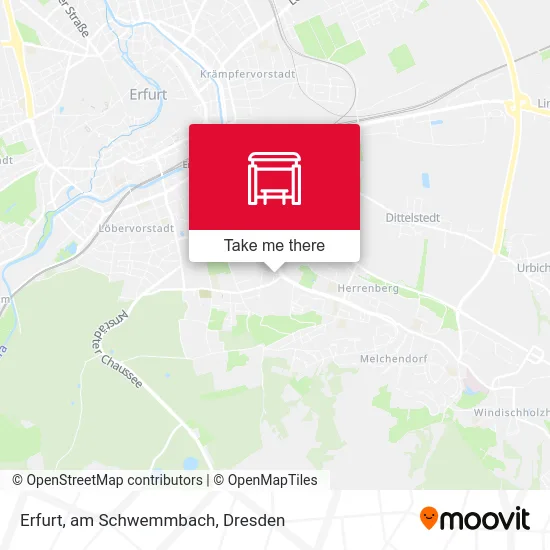 Карта Erfurt, am Schwemmbach