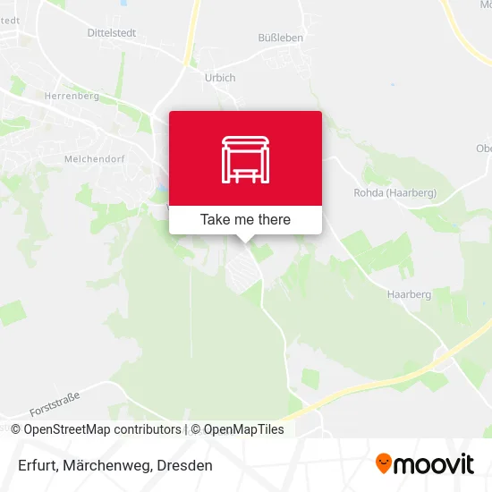 Erfurt, Märchenweg map