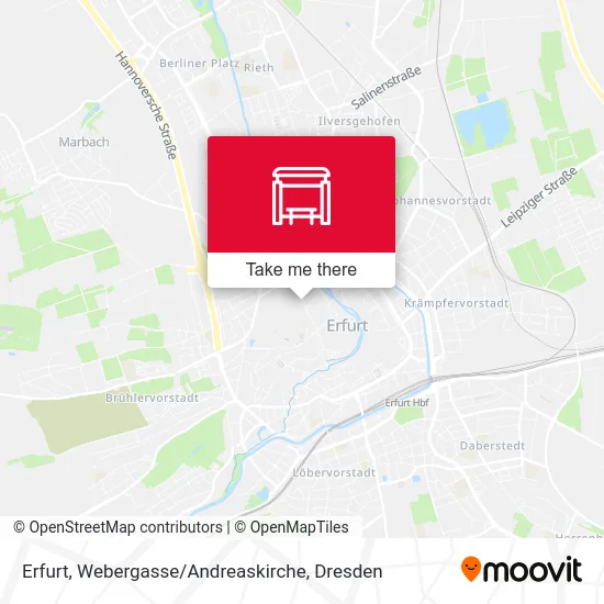 Карта Erfurt, Webergasse / Andreaskirche