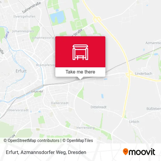 Карта Erfurt, Azmannsdorfer Weg