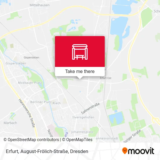 Карта Erfurt, August-Frölich-Straße