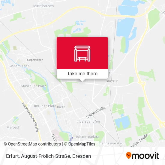 Карта Erfurt, August-Frölich-Straße