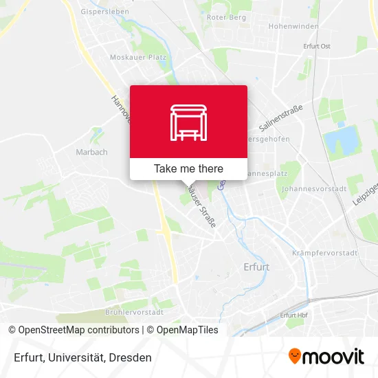 Карта Erfurt, Universität
