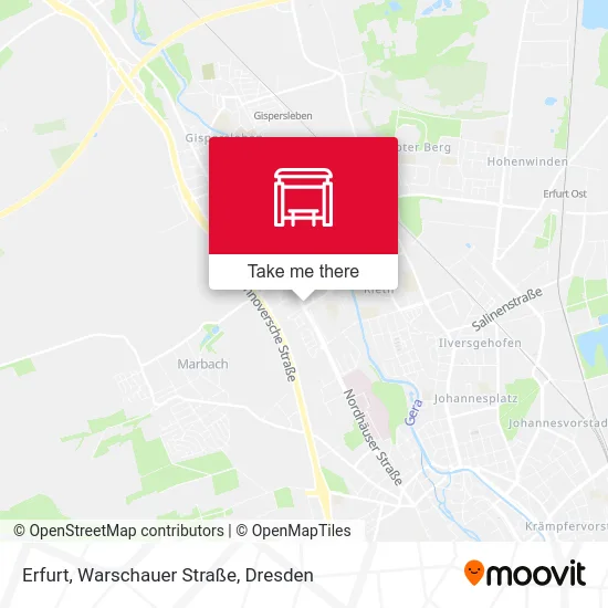 Карта Erfurt, Warschauer Straße