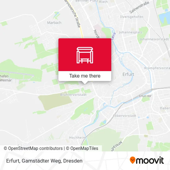 Карта Erfurt, Gamstädter Weg