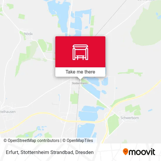 Карта Erfurt, Stotternheim Strandbad