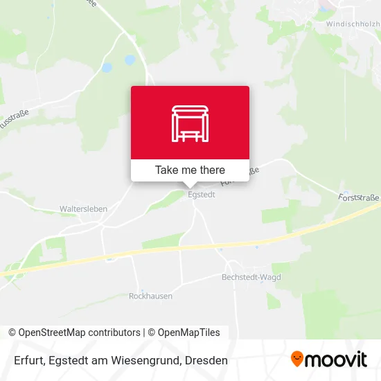 Карта Erfurt, Egstedt am Wiesengrund