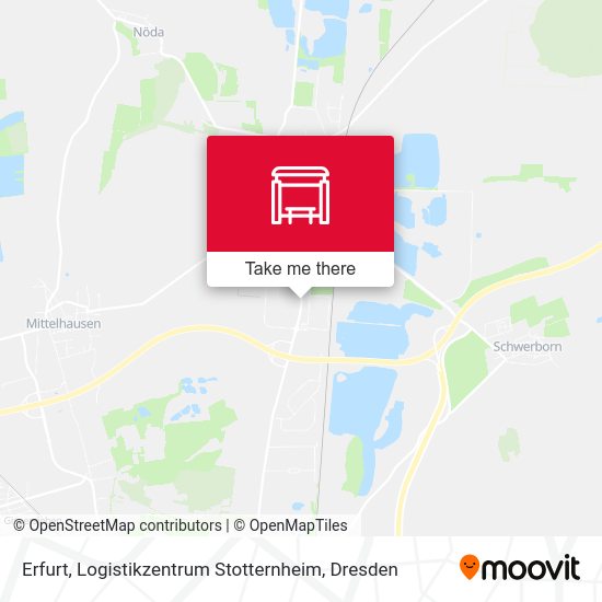 Карта Erfurt, Logistikzentrum Stotternheim