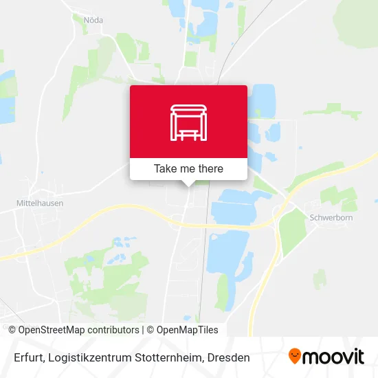 Карта Erfurt, Logistikzentrum Stotternheim