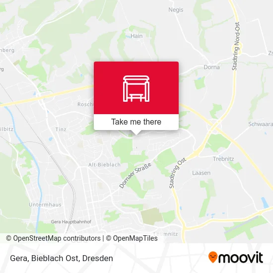 Карта Gera, Bieblach Ost