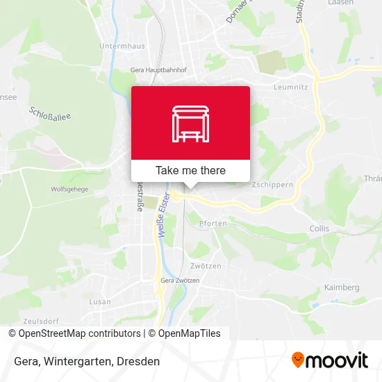 Gera, Wintergarten map