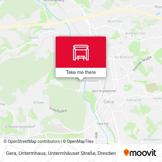 Карта Gera, Untermhaus, Untermhäuser Straße