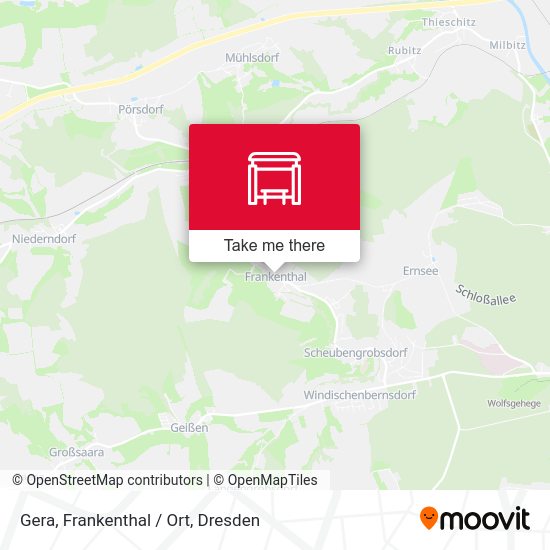 Карта Gera, Frankenthal / Ort