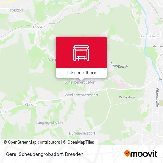 Карта Gera, Scheubengrobsdorf