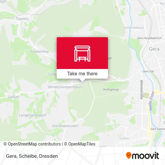 Карта Gera, Scheibe