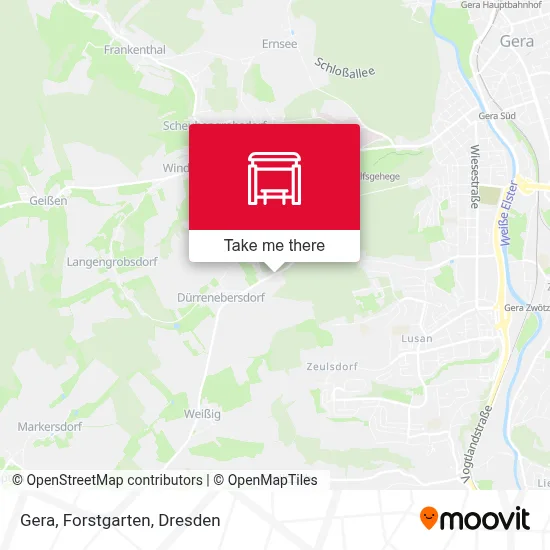 Gera, Forstgarten map