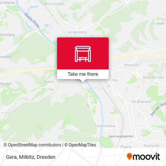 Карта Gera, Milbitz