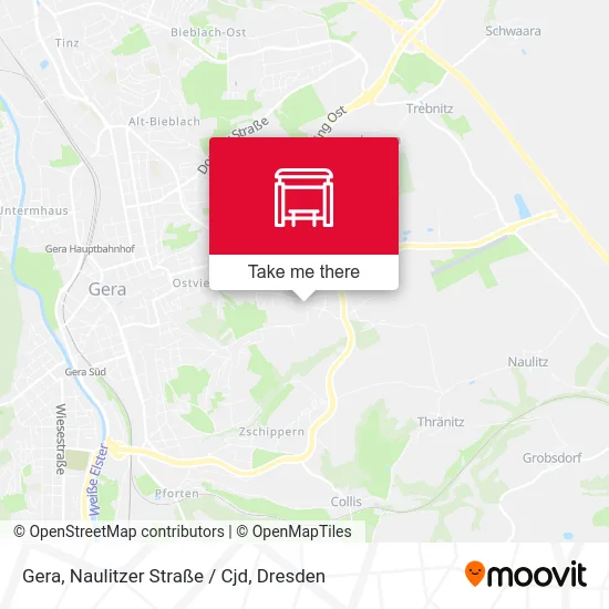Карта Gera, Naulitzer Straße / Cjd