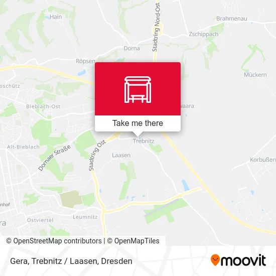 Карта Gera, Trebnitz / Laasen